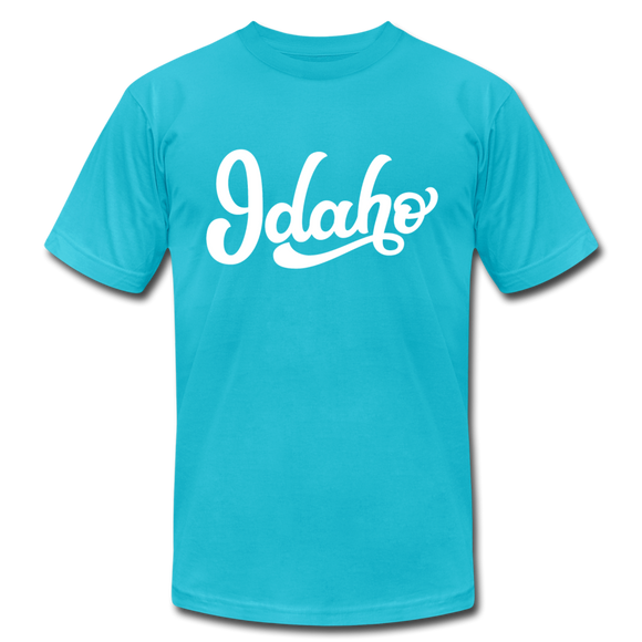 Idaho T-Shirt - Hand Lettered Unisex Idaho T Shirt - turquoise