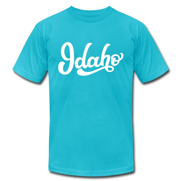 Idaho T-Shirt - Hand Lettered Unisex Idaho T Shirt - turquoise