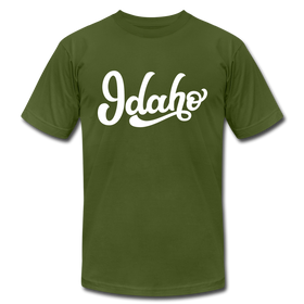 Idaho T-Shirt - Hand Lettered Unisex Idaho T Shirt - olive