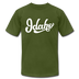 Idaho T-Shirt - Hand Lettered Unisex Idaho T Shirt - olive