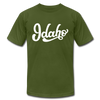 Idaho T-Shirt - Hand Lettered Unisex Idaho T Shirt - olive