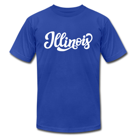 Illinois T-Shirt - Hand Lettered Unisex Illinois T Shirt - royal blue