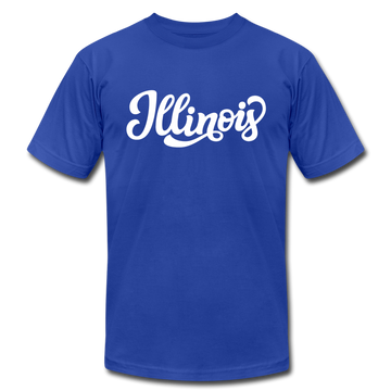 Illinois T-Shirt - Hand Lettered Unisex Illinois T Shirt - royal blue