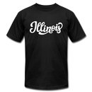 Illinois T-Shirt - Hand Lettered Unisex Illinois T Shirt - black