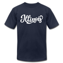 Illinois T-Shirt - Hand Lettered Unisex Illinois T Shirt - navy
