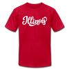 Illinois T-Shirt - Hand Lettered Unisex Illinois T Shirt - red