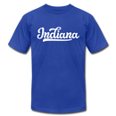 Indiana T-Shirt - Hand Lettered Unisex Indiana T Shirt - royal blue