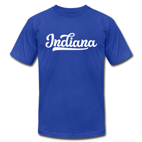 Indiana T-Shirt - Hand Lettered Unisex Indiana T Shirt - royal blue