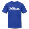 Indiana T-Shirt - Hand Lettered Unisex Indiana T Shirt - royal blue