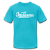 Indiana T-Shirt - Hand Lettered Unisex Indiana T Shirt - turquoise