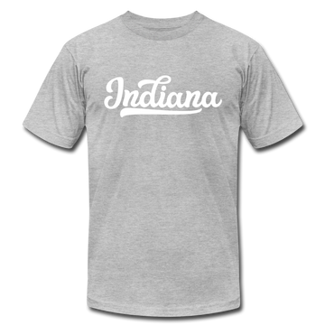 Indiana T-Shirt - Hand Lettered Unisex Indiana T Shirt - heather gray