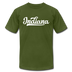 Indiana T-Shirt - Hand Lettered Unisex Indiana T Shirt - olive
