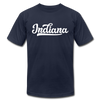 Indiana T-Shirt - Hand Lettered Unisex Indiana T Shirt - navy