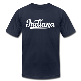 Indiana T-Shirt - Hand Lettered Unisex Indiana T Shirt - navy