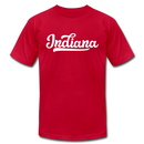 Indiana T-Shirt - Hand Lettered Unisex Indiana T Shirt - red