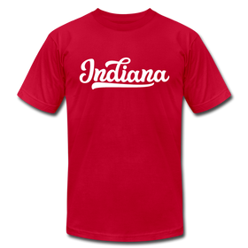 Indiana T-Shirt - Hand Lettered Unisex Indiana T Shirt - red