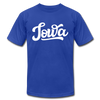 Iowa T-Shirt - Hand Lettered Unisex Iowa T Shirt - royal blue
