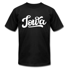 Iowa T-Shirt - Hand Lettered Unisex Iowa T Shirt - black
