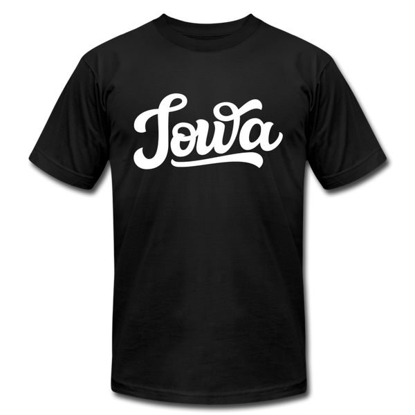 Iowa T-Shirt - Hand Lettered Unisex Iowa T Shirt - black