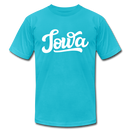 Iowa T-Shirt - Hand Lettered Unisex Iowa T Shirt - turquoise