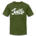 Iowa T-Shirt - Hand Lettered Unisex Iowa T Shirt - olive