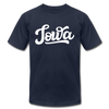 Iowa T-Shirt - Hand Lettered Unisex Iowa T Shirt - navy