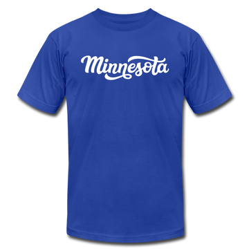 Minnesota T-Shirt - Hand Lettered Unisex Minnesota T Shirt - royal blue
