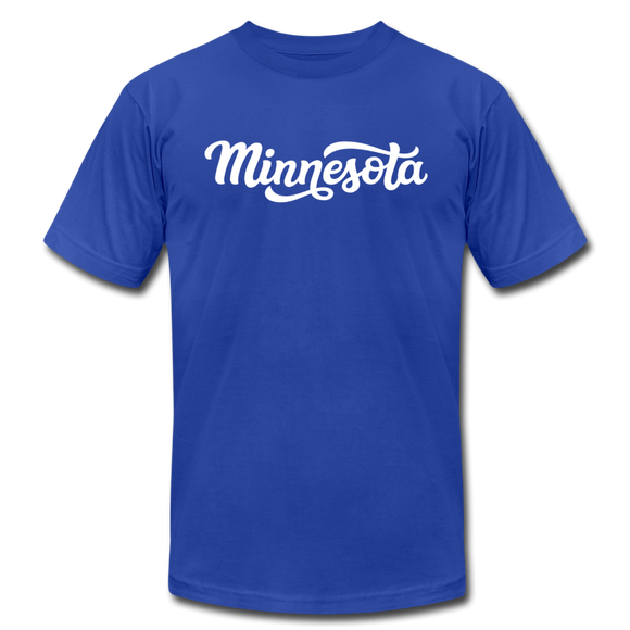 Minnesota T-Shirt - Hand Lettered Unisex Minnesota T Shirt - royal blue