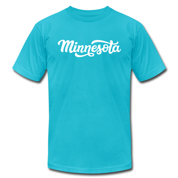 Minnesota T-Shirt - Hand Lettered Unisex Minnesota T Shirt - turquoise