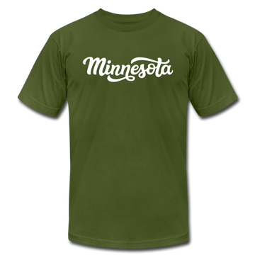 Minnesota T-Shirt - Hand Lettered Unisex Minnesota T Shirt - olive