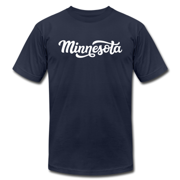 Minnesota T-Shirt - Hand Lettered Unisex Minnesota T Shirt - navy