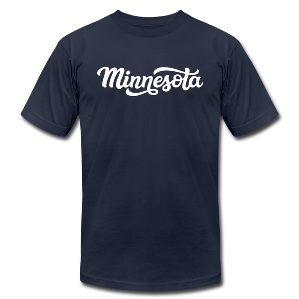 Minnesota T-Shirt - Hand Lettered Unisex Minnesota T Shirt - navy