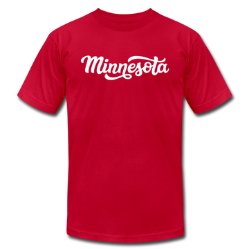 Minnesota T-Shirt - Hand Lettered Unisex Minnesota T Shirt - red