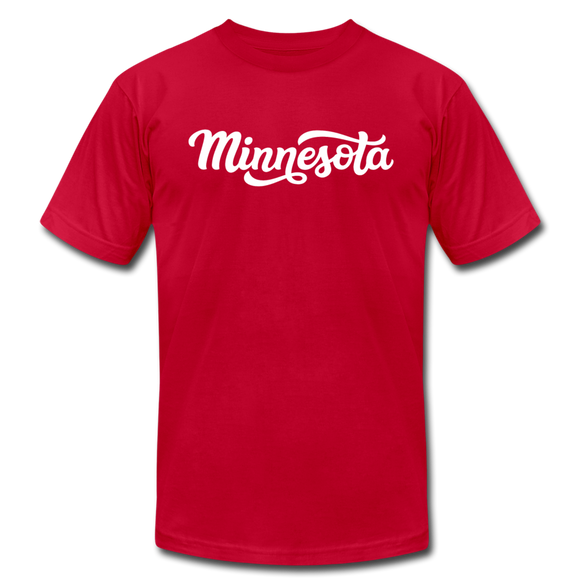 Minnesota T-Shirt - Hand Lettered Unisex Minnesota T Shirt - red