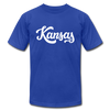 Kansas T-Shirt - Hand Lettered Unisex Kansas T Shirt - royal blue