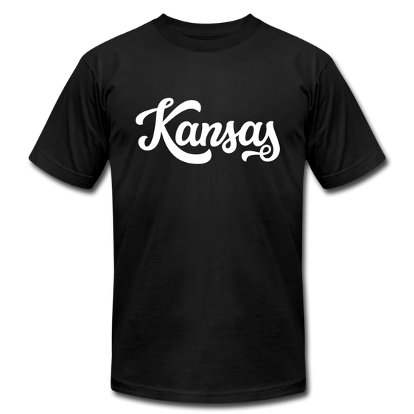 Kansas T-Shirt - Hand Lettered Unisex Kansas T Shirt - black