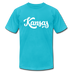 Kansas T-Shirt - Hand Lettered Unisex Kansas T Shirt - turquoise