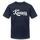 Kansas T-Shirt - Hand Lettered Unisex Kansas T Shirt - navy
