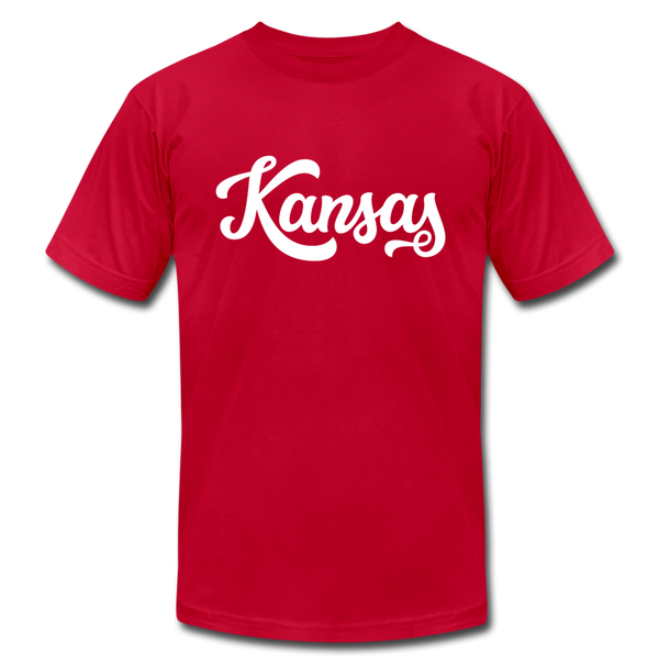 Kansas T-Shirt - Hand Lettered Unisex Kansas T Shirt - red