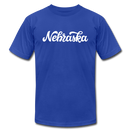 Nebraska T-Shirt - Hand Lettered Unisex Nebraska T Shirt - royal blue