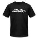 Nebraska T-Shirt - Hand Lettered Unisex Nebraska T Shirt - black