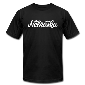 Nebraska T-Shirt - Hand Lettered Unisex Nebraska T Shirt - black