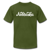 Nebraska T-Shirt - Hand Lettered Unisex Nebraska T Shirt - olive