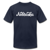 Nebraska T-Shirt - Hand Lettered Unisex Nebraska T Shirt - navy