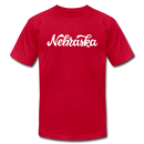 Nebraska T-Shirt - Hand Lettered Unisex Nebraska T Shirt - red