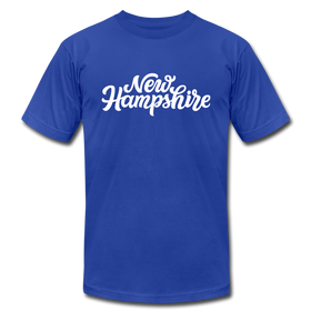 New Hampshire T-Shirt - Hand Lettered Unisex New Hampshire T Shirt - royal blue