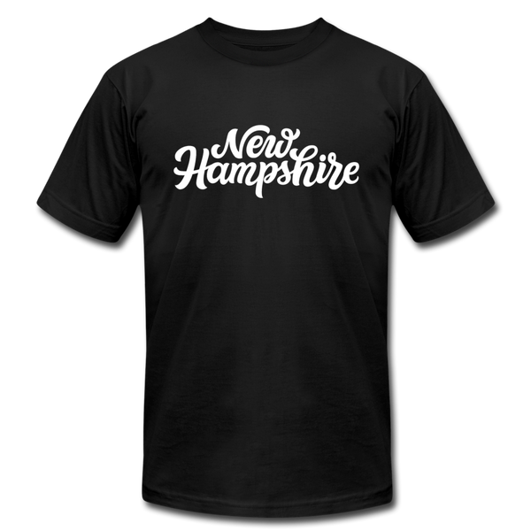 New Hampshire T-Shirt - Hand Lettered Unisex New Hampshire T Shirt - black