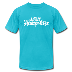 New Hampshire T-Shirt - Hand Lettered Unisex New Hampshire T Shirt - turquoise