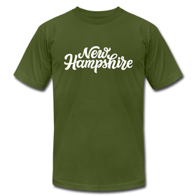 New Hampshire T-Shirt - Hand Lettered Unisex New Hampshire T Shirt - olive