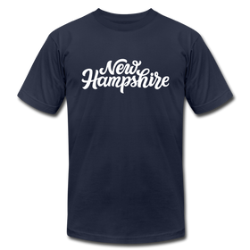 New Hampshire T-Shirt - Hand Lettered Unisex New Hampshire T Shirt - navy